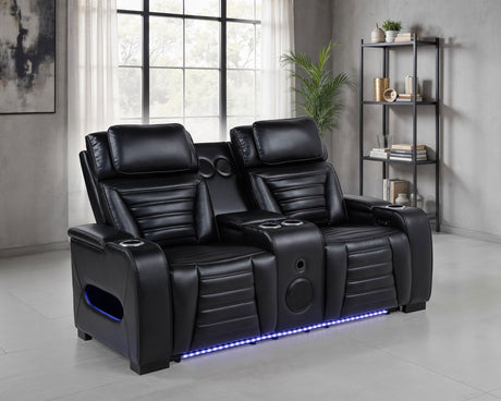 Zuma Dual Power Reclining Loveseat - Furniture World