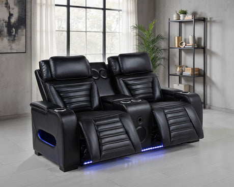 Zuma Dual Power Reclining Loveseat - Furniture World