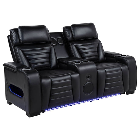 Zuma Dual Power Reclining Loveseat - Furniture World