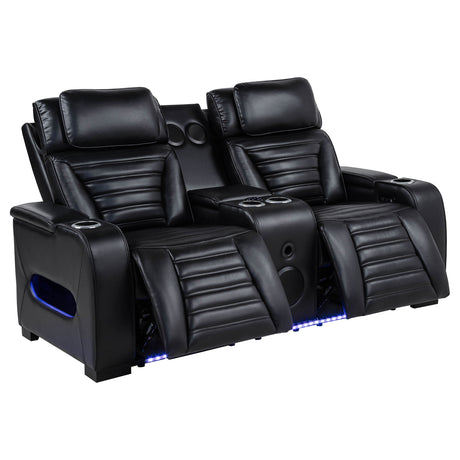 Zuma Dual Power Reclining Loveseat - Furniture World