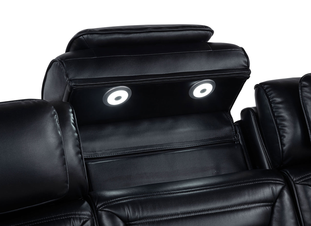 Zuma Dual Power Reclining Loveseat - Furniture World