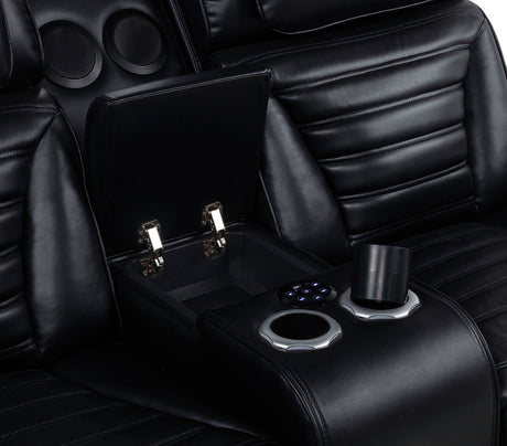 Zuma Dual Power Reclining Loveseat - Furniture World