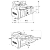 Zuma Dual Power Reclining Loveseat - Furniture World