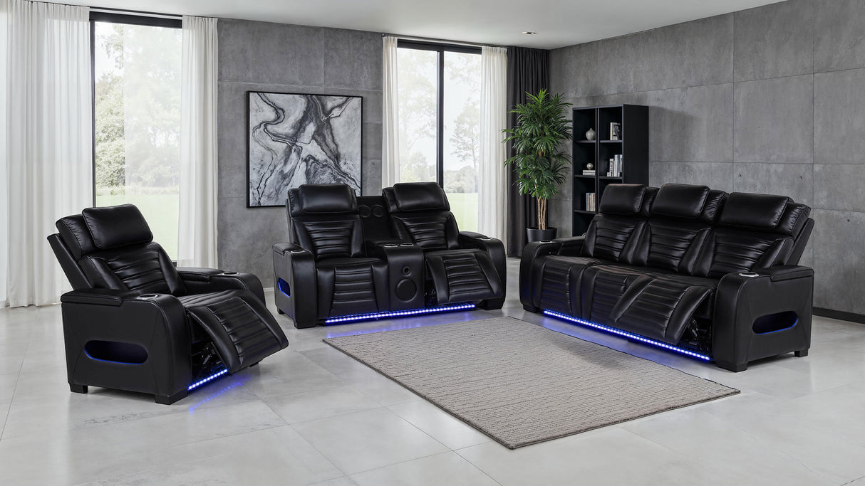 Zuma Dual Power Reclining Loveseat - Furniture World