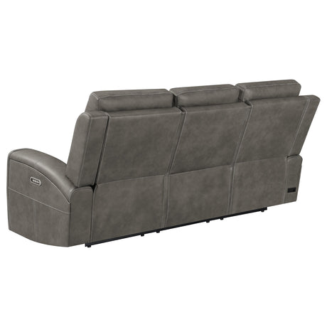 Brickston Triple Power Reclining Sofa - Furniture World