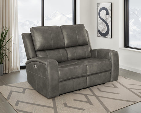 Brickston Triple Power Reclining Loveseat - Furniture World