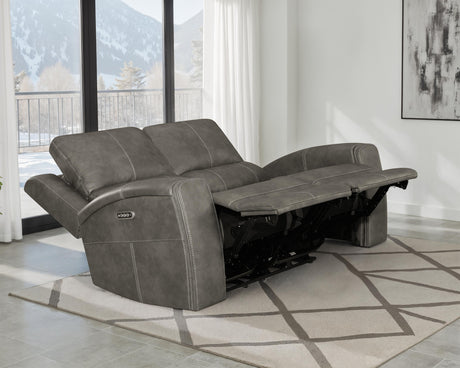 Brickston Triple Power Reclining Loveseat - Furniture World