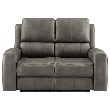Brickston Triple Power Reclining Loveseat - Furniture World