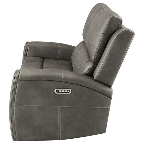 Brickston Triple Power Reclining Loveseat - Furniture World