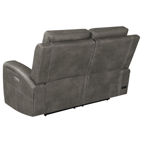 Brickston Triple Power Reclining Loveseat - Furniture World