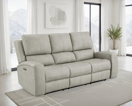 Brickston Triple Power Reclining Sofa - Furniture World