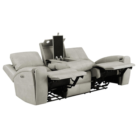 Brickston Triple Power Reclining Sofa - Furniture World
