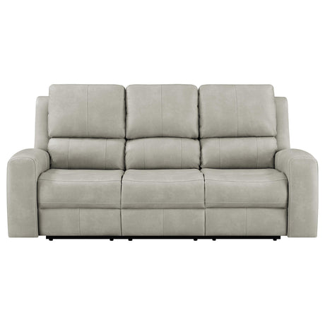 Brickston Triple Power Reclining Sofa - Furniture World