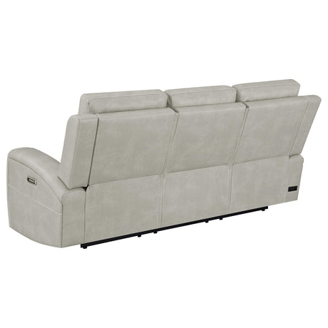 Brickston Triple Power Reclining Sofa - Furniture World