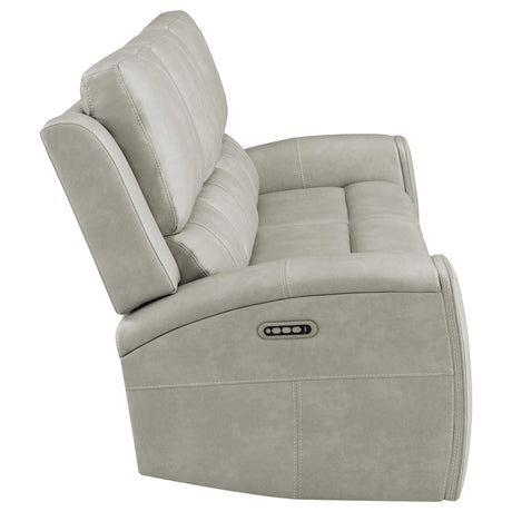 Brickston Triple Power Reclining Sofa - Furniture World