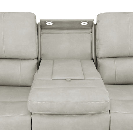 Brickston Triple Power Reclining Sofa - Furniture World