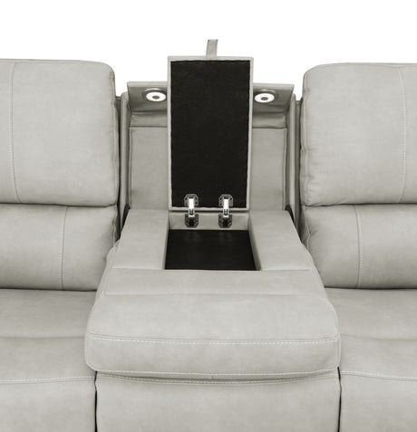 Brickston Triple Power Reclining Sofa - Furniture World