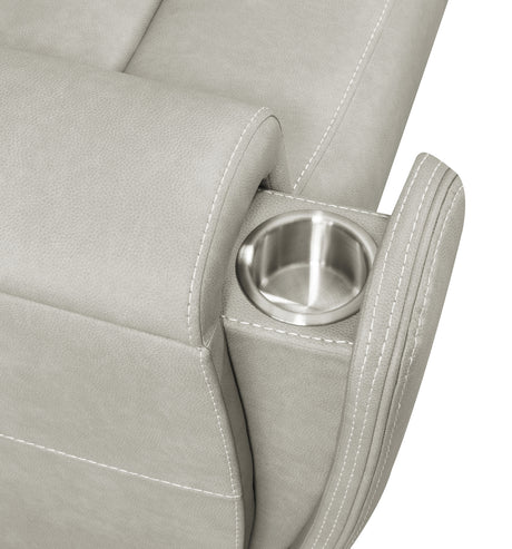 Brickston Triple Power Reclining Sofa - Furniture World