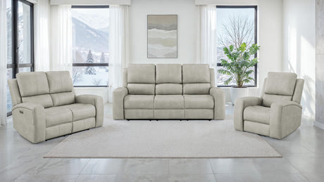 Brickston Triple Power Reclining Sofa - Furniture World