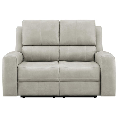 Brickston Triple Power Reclining Loveseat - Furniture World