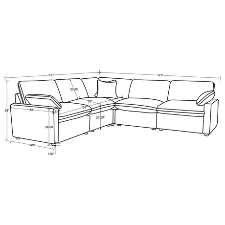 Collins Modular Power Reclining Sectional Sofa - Furniture World