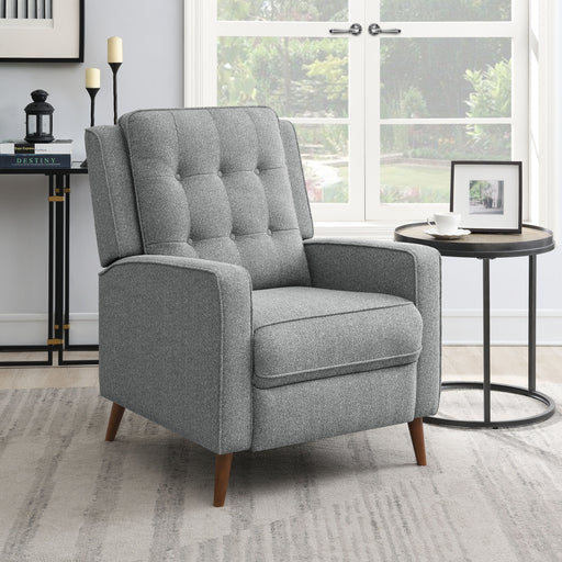 Davidson Upholstered Tufted Push Back Recliner - Furniture World