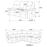 Sycamore Power Reclining Sectional Sofa