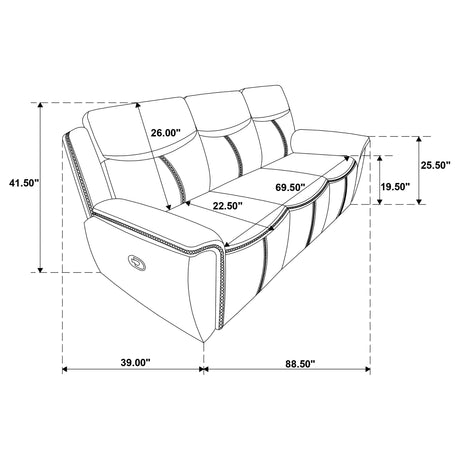 Sloane Reclining Sofa - Furniture World