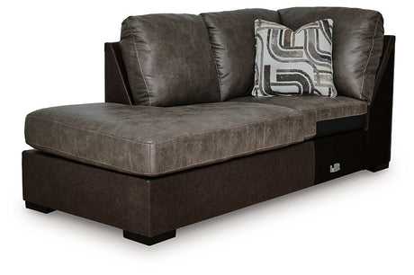 Castille Way Sleeper Sectional with Chaise - Furniture World