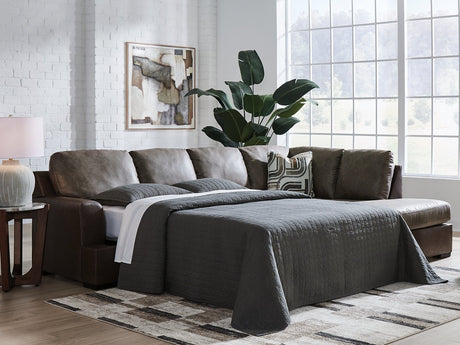 Castille Way Sleeper Sectional with Chaise - Furniture World
