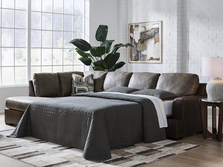 Castille Way Sleeper Sectional with Chaise - Furniture World