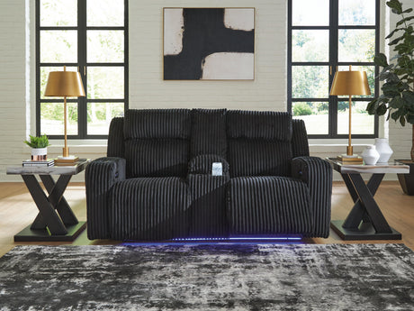Forest Lake Power Reclining Loveseat with Console - Furniture World