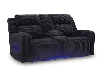 Forest Lake Power Reclining Loveseat with Console - Furniture World