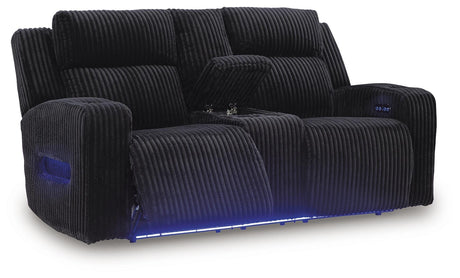 Forest Lake Power Reclining Loveseat with Console - Furniture World