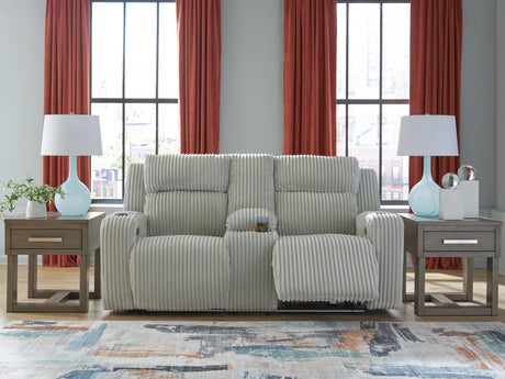 Forest Lake Power Reclining Loveseat with Console - Furniture World