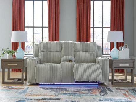 Forest Lake Power Reclining Loveseat with Console - Furniture World