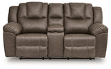 Lowilla Reclining Loveseat with Console - Furniture World