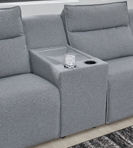 Modmax Reclining Sectional with Console - Furniture World