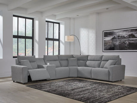 Modmax Reclining Sectional with Console - Furniture World