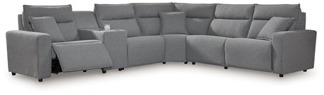 Modmax Reclining Sectional with Console - Furniture World