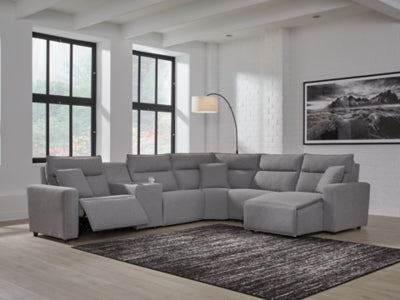 Modmax Power Reclining Sectional with Chaise - Furniture World