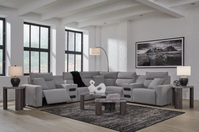 Modmax II Power Reclining Sectional with Audio Consoles - Furniture World