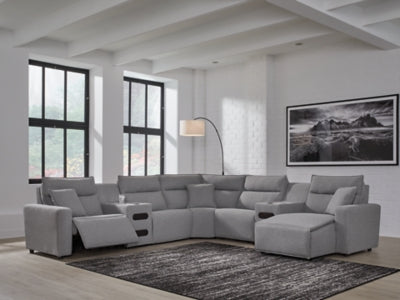 Modmax Power Reclining Sectional with Chaise - Furniture World