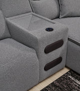 Modmax II Power Reclining Sectional with Audio Consoles - Furniture World