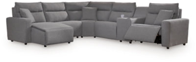 Modmax Power Reclining Sectional with Chaise - Furniture World