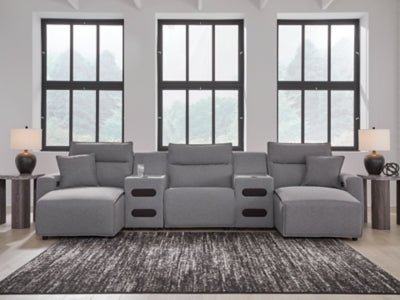 Modmax Power Reclining Sectional with Chaise - Furniture World