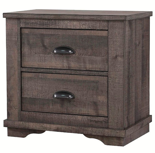 Crown Mark Furniture Coralee 2 Drawer Nightstand in Gray image
