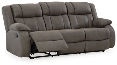 First Base Reclining Sofa - Furniture World