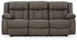 First Base Reclining Sofa - Furniture World