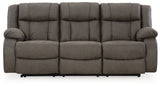 First Base Reclining Sofa - Furniture World